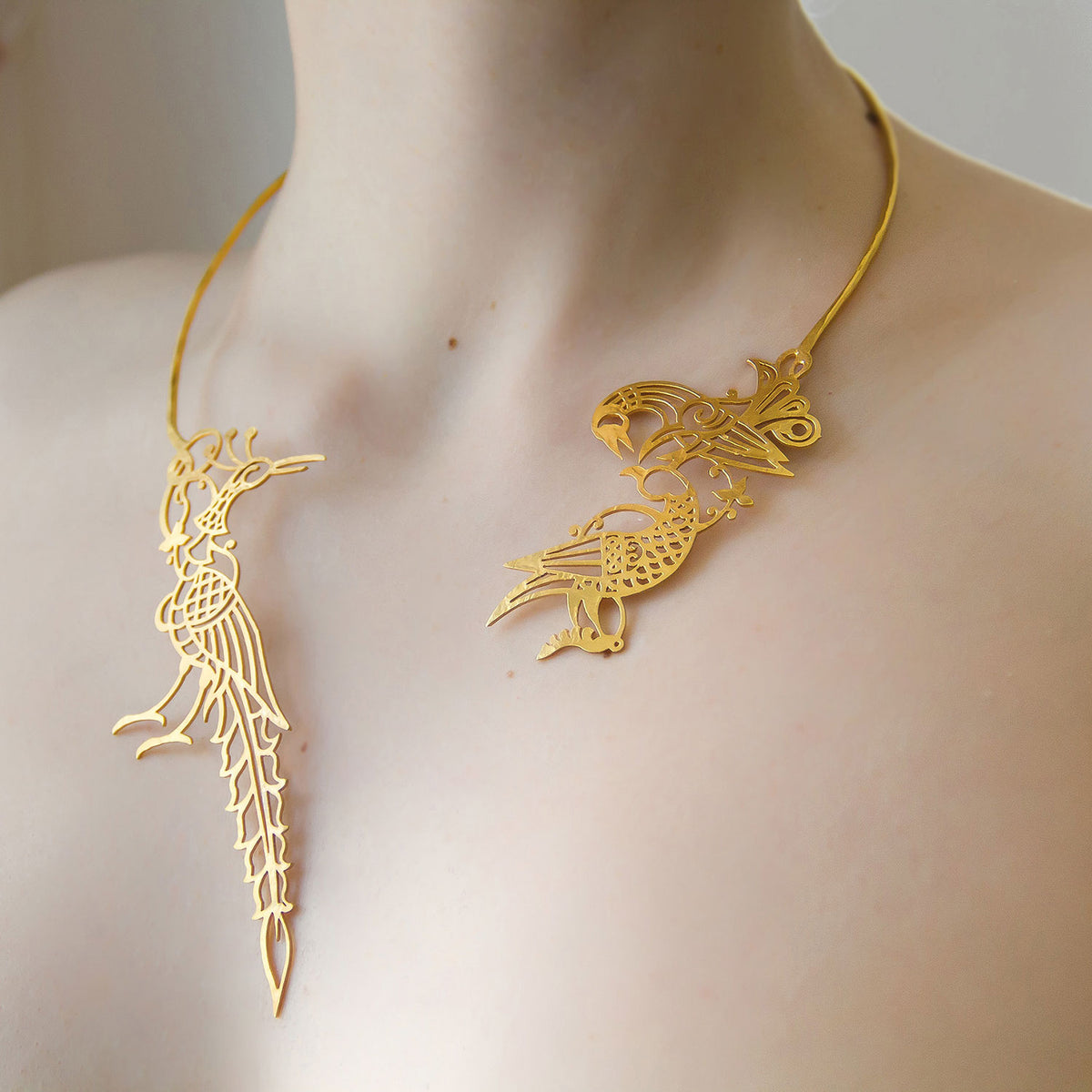 NARINÉE | Necklace (Gold Peacock)