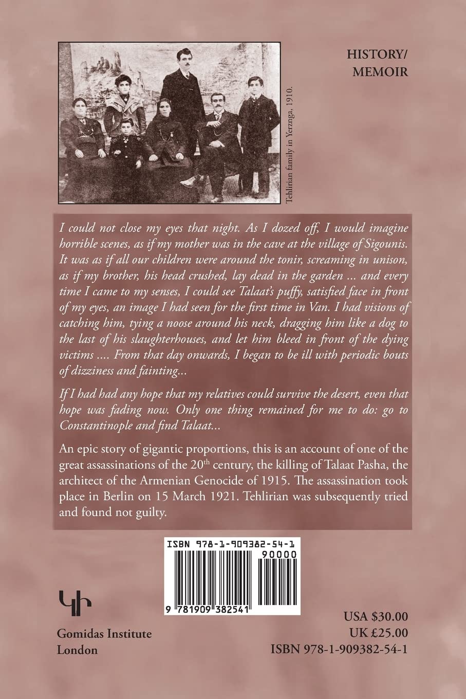 Remembrances: The Assassination of Talaat Pasha