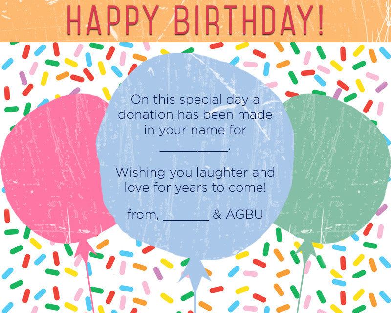 A Gift of Hope to Wish a Happy Birthday!