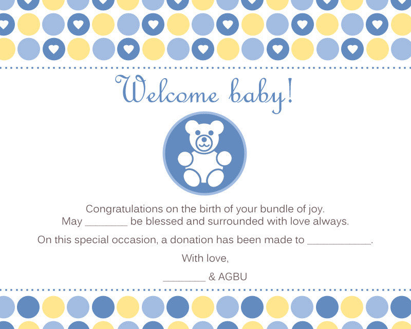 A Gift of Hope for the Birth of a Baby Boy