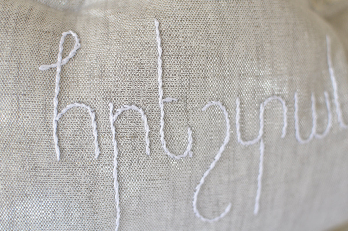Armenian Embroidered Decorative 'Hereshtag' Pillow