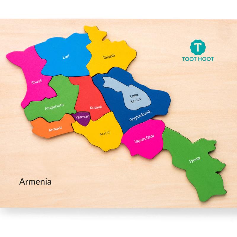 ARMENIA MAP PUZZLE by Toot Hoot