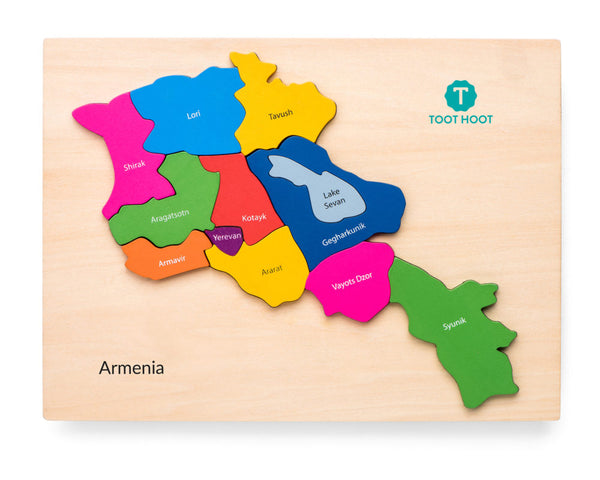 ARMENIA MAP PUZZLE by Toot Hoot